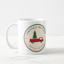 Caneca de Café da Fazenda de Árvores de Natal Cami