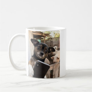 Caneca de Café da Fazenda de Selfie de Chihuahua E