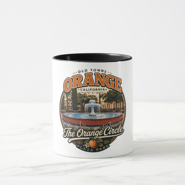 Caneca de café da Fonte do Círculo Laranja (Centro)