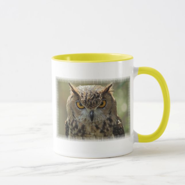 Caneca de café da foto da coruja (Direita)