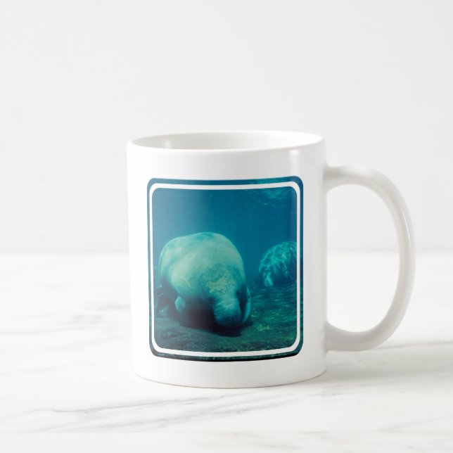 Caneca de café da foto do peixe-boi (Direita)
