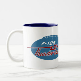 Caneca de café da herança da república F-105