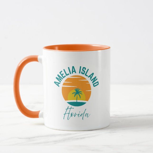 Caneca de café da Ilha Amelia Flórida (Esquerda)