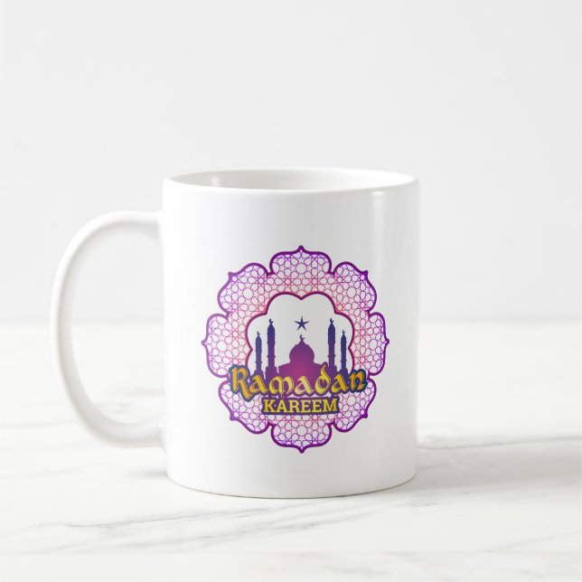 Caneca de café da ilustração de Ramadan Kareem (Esquerda)