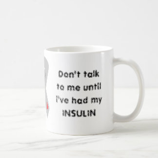 Caneca de café da insulina
