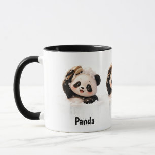 Caneca de Café da Loja Panda Doodles Co