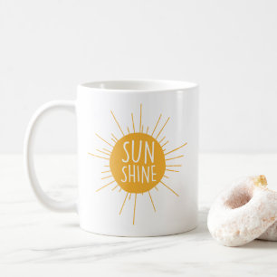 Caneca de café da luz do sol