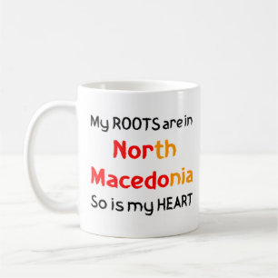 caneca de café da macedônia-do-norte