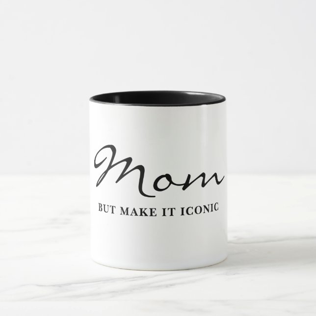 Caneca de Café da Mãe Divertida e Legal ícone (Centro)