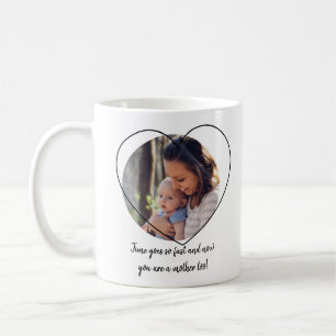 Caneca De Café Da mãe para o Dia de as mães fotográfico da filha