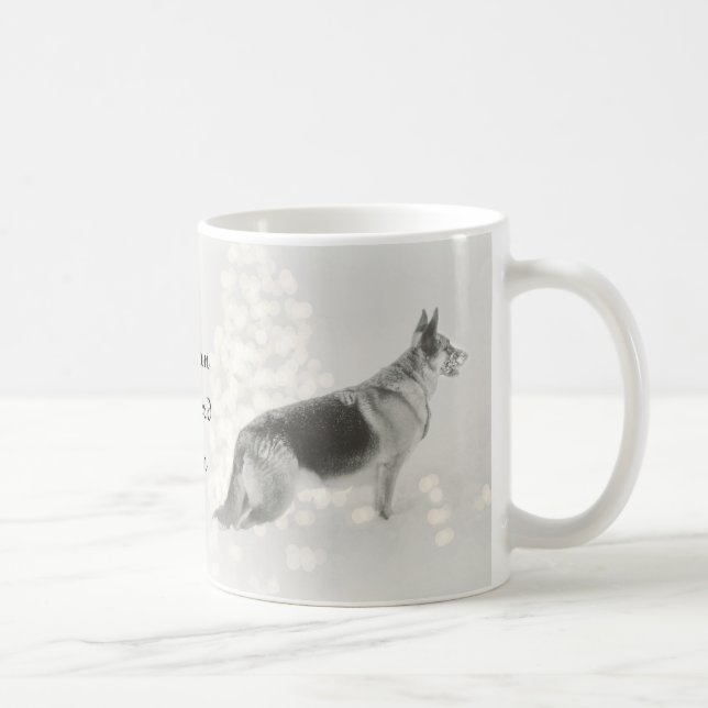 Caneca de café da mamã do german shepherd (Direita)