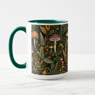 Caneca de Café da Manhã com Cogumelos Caprichosos