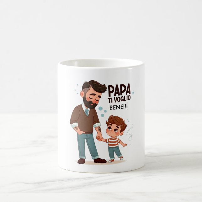 Caneca de café da manhã dedicada ao pai (Centro)