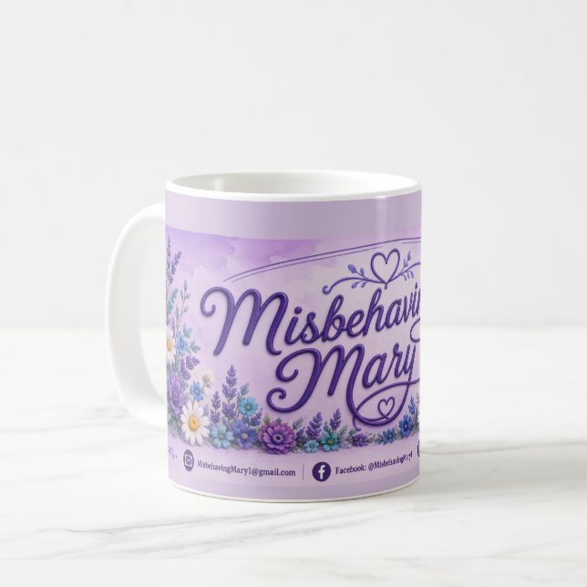 Caneca de Café da Maria Malandra (Frente Esquerda)