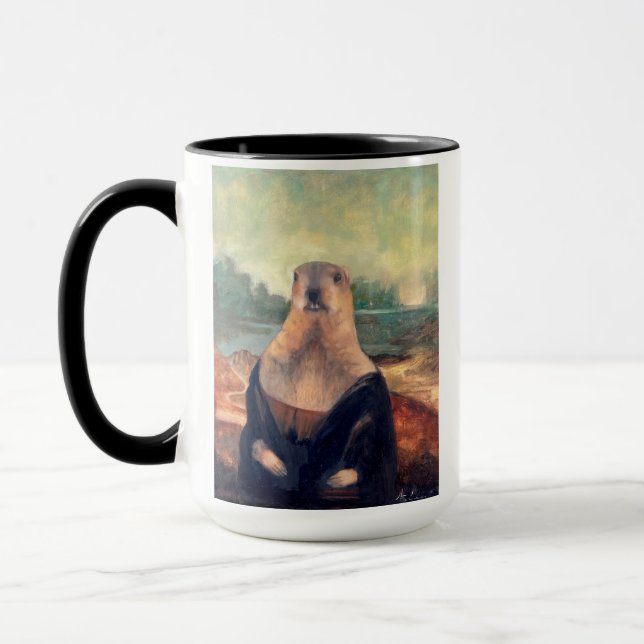 Caneca de Café da Marmota Lisa (Esquerda)