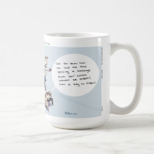 Caneca de café da massagem do Unicycle da histór