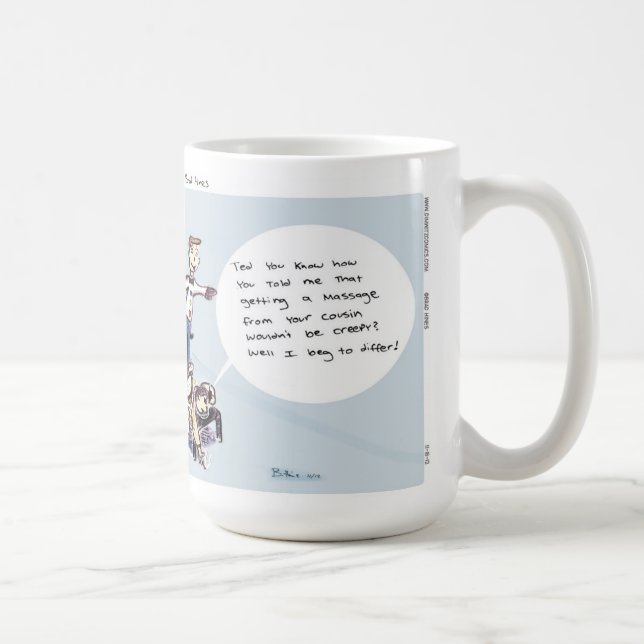 Caneca de café da massagem do Unicycle da história (Direita)