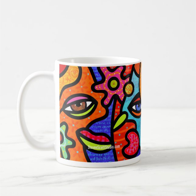 Caneca De Café Da "mercado flor " (Esquerda)