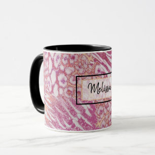 Caneca de café da moda de pele de tigre leopardo