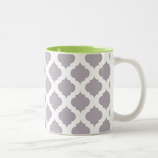 Caneca de café da modificação no roxo e no verde (Direita)