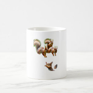 Caneca de Café da Natureza Esquilos Fofos e Divert