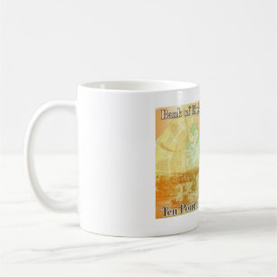 Caneca de café da nota de Jane Austen £10