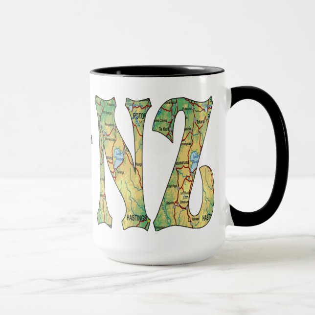 Caneca de Café da Nova Zelândia (Direita)