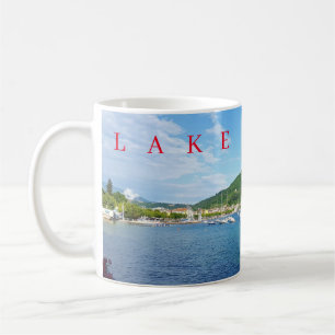Caneca de café da opinião de Garda do lago