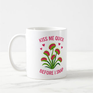 Caneca de Café da Planta Carnívora Beijo Rápido Fo