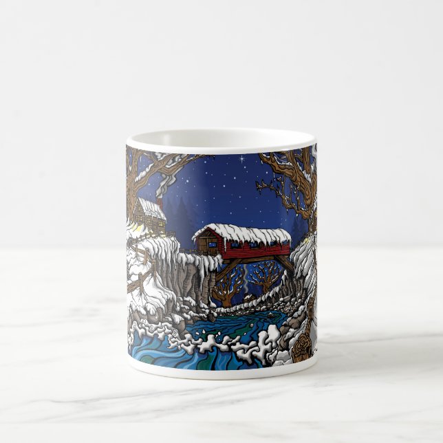 Caneca de café da ponte coberta (Centro)