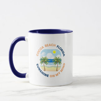 Caneca de café da praia de Cocoa Florida