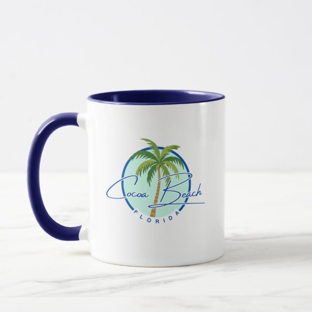 Caneca de café da praia de Cocoa Florida (Esquerda)