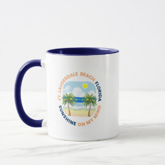 Caneca de café da praia de Fort Lauderdale Flórida