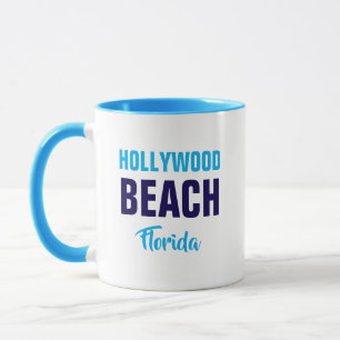 Caneca de café da praia de Hollywood Florida