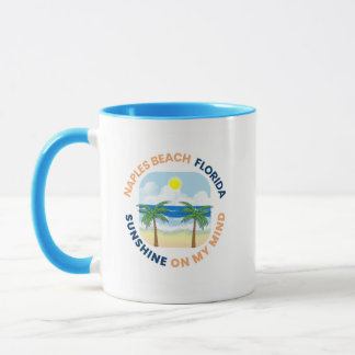 Caneca de café da praia de Nápoles Flórida