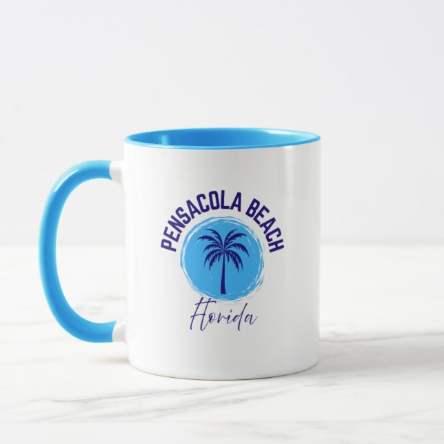 Caneca de Café da Praia de Pensacola Flórida (Esquerda)
