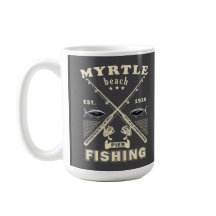 caneca de café da praia Myrtle