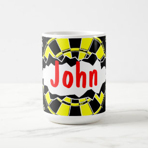 Caneca de café da prancha de arte com nome person