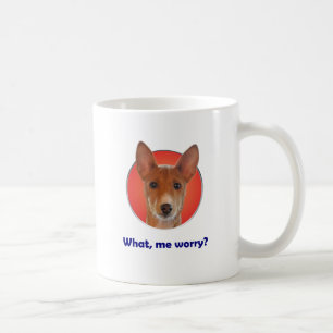 Caneca de café da preocupação de Basenji