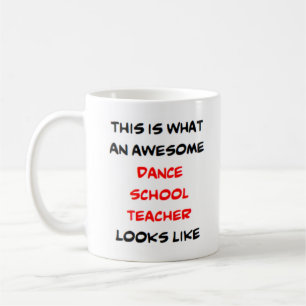 caneca de café da professora de dança incrível