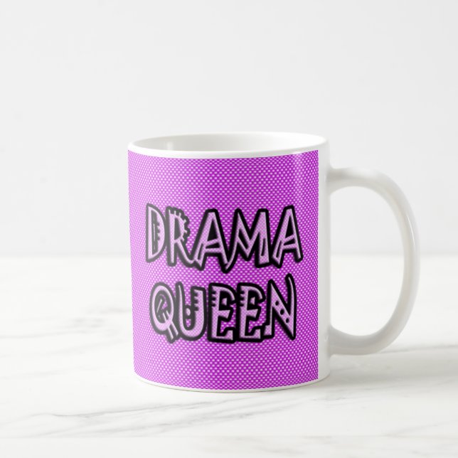 Caneca de café da rainha do drama (Direita)