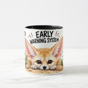 Caneca de Café da Raposa Fennec Engraçada   Sistem