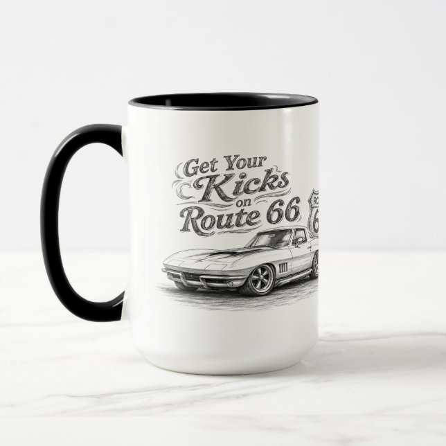 Caneca de Café da Rota 66 (Esquerda)