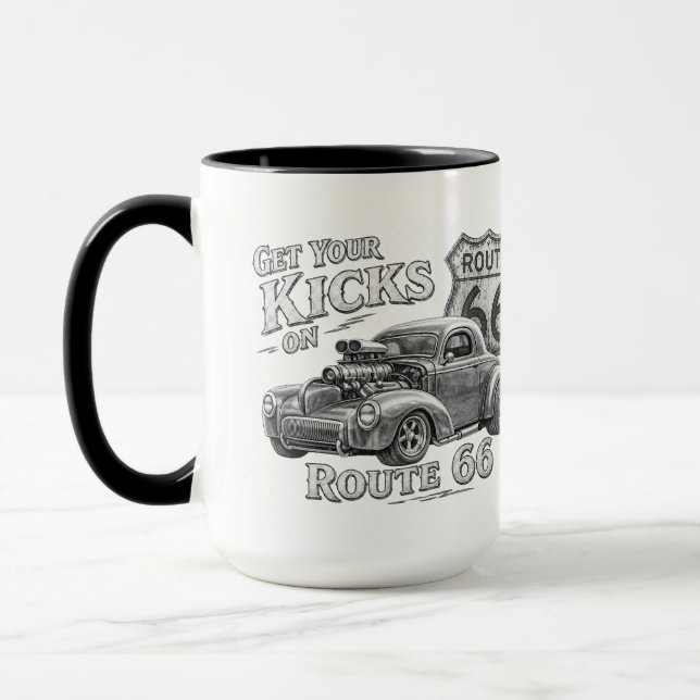 Caneca de Café da Rota 66 (Esquerda)