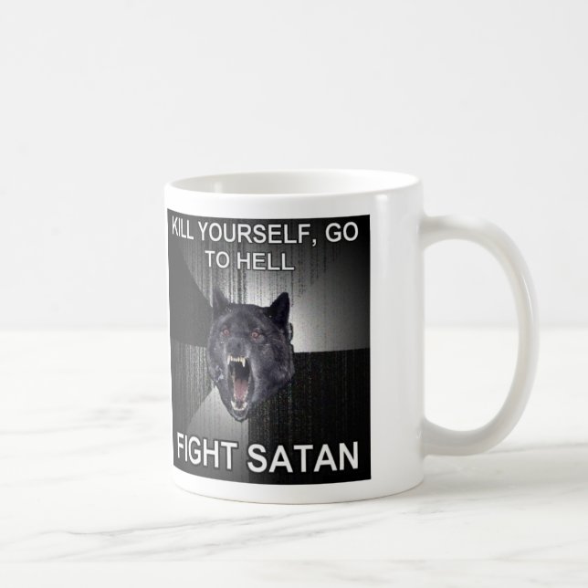 Caneca de café da satã da luta (Direita)