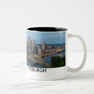Caneca de café da skyline de Pittsburgh