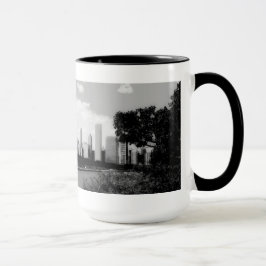 Caneca de café da skyline de Posterized Chicago