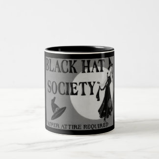 Caneca de café da sociedade do chapéu negro