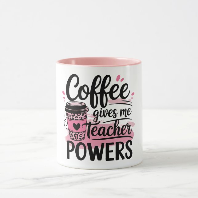 Caneca de café dá superpoder ao professor (Centro)