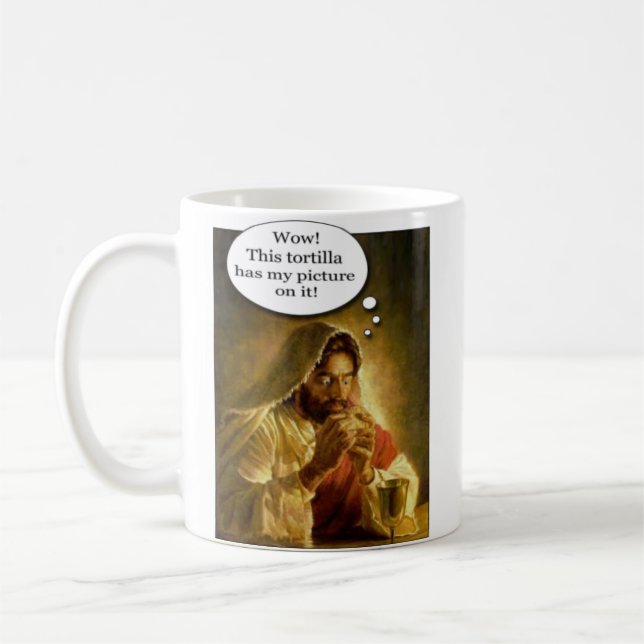 Caneca de café da tortilha de Jesus (Esquerda)